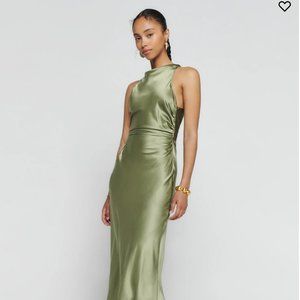 Reformation Casette Silk Dress